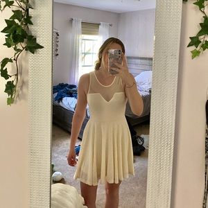 cream dress